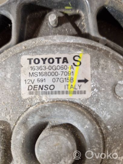 Toyota Corolla Verso E121 Aro de refuerzo del ventilador del radiador 163630G060A