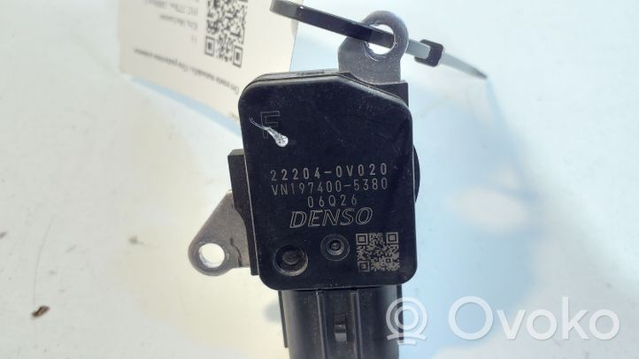 Toyota Yaris Przepływomierz masowy powietrza MAF 222040V020