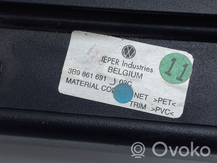 Volkswagen PASSAT B5.5 Copertura ripiano portaoggetti 3B9861691