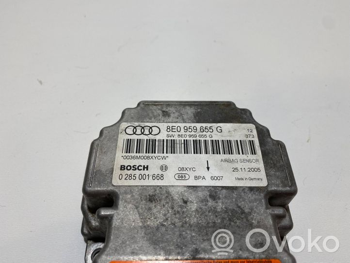 Audi A4 S4 B7 8E 8H Sterownik / Moduł Airbag 8E0959655G