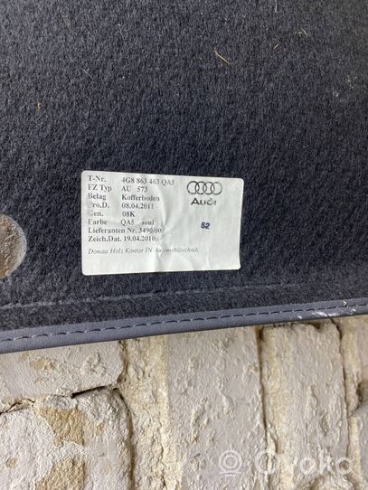 Audi A7 S7 4G Doublure de coffre arrière, tapis de sol 4G8863463