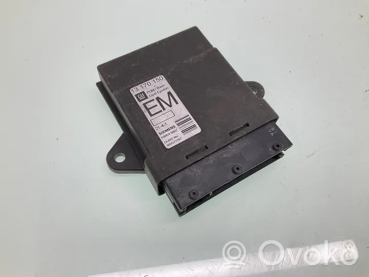 Opel Vectra C Door central lock control unit/module 13170150