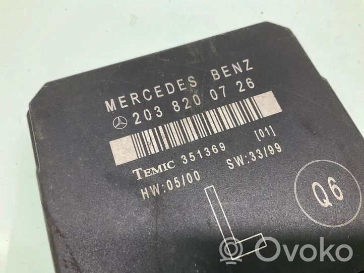 Mercedes-Benz C W203 Module confort 2038200726