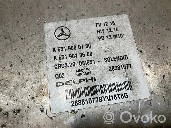 Mercedes-Benz Sprinter W906 Juego de cerradura y set ECU del motor A6519000700
