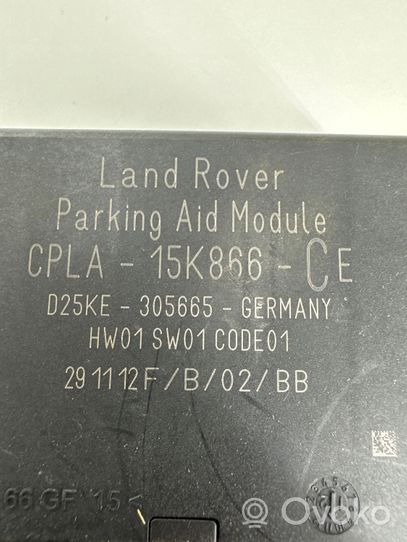 Land Rover Range Rover L405 Pysäköintitutkan (PCD) ohjainlaite/moduuli Cpla15k866ce