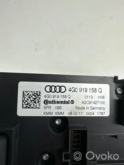 Audi A6 S6 C7 4G Ilmastoinnin ohjainlaite 4G0919158Q