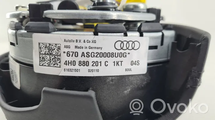 Audi A8 S8 D4 4H Ohjauspyörän turvatyyny 4H0880201C