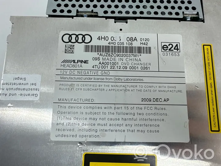 Audi A8 S8 D4 4H Changeur CD / DVD 4H0035108