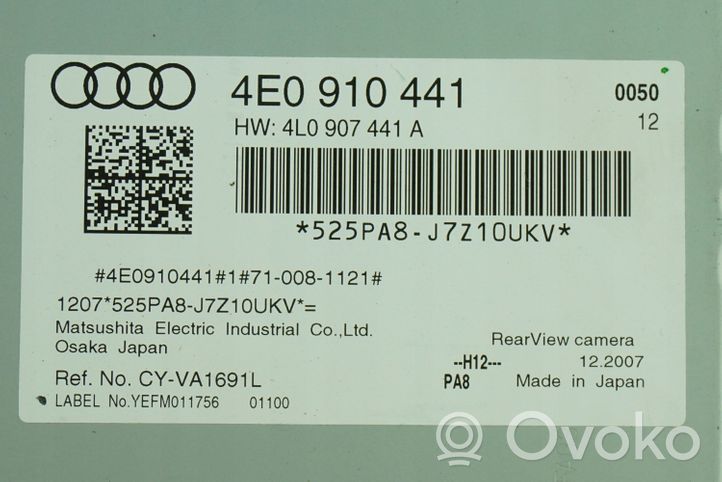 Audi A8 S8 D3 4E Peruutuskamera 4E0910441