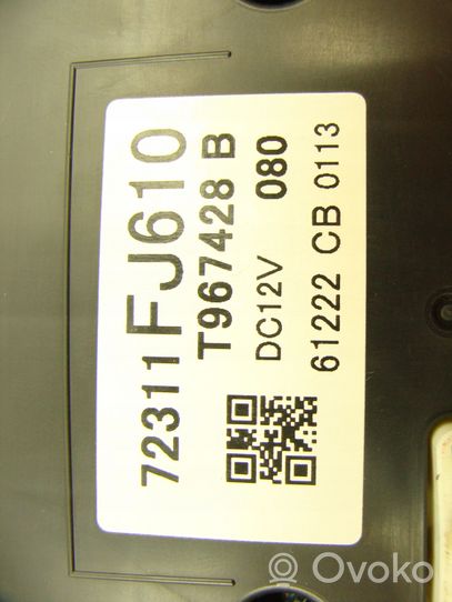 Subaru XV I Climate control unit 72311FJ610