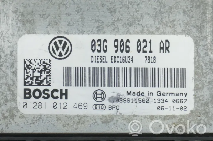 Volkswagen Caddy Sterownik / Moduł ECU 03G906021AR