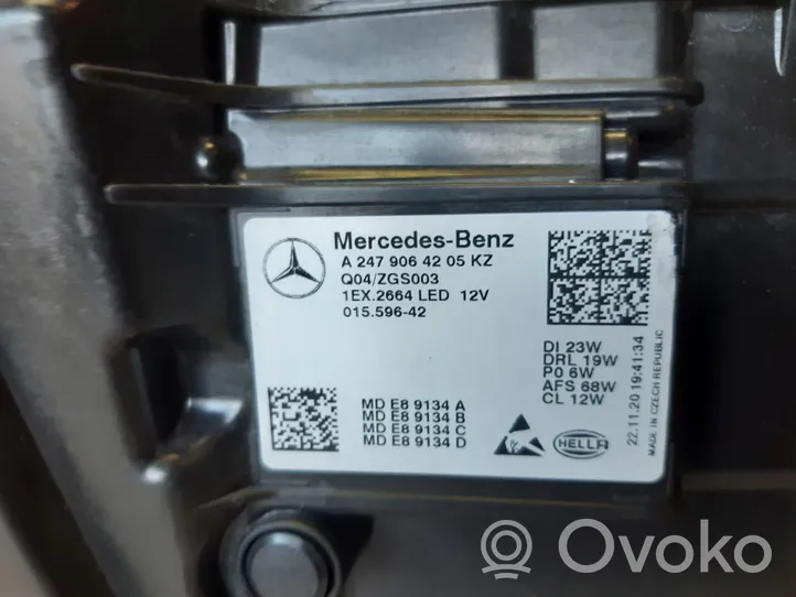 Mercedes-Benz GLA H247 Etu-/Ajovalo A2479065205