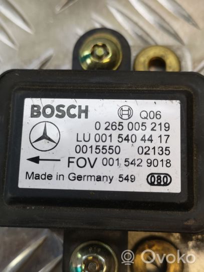 Mercedes-Benz Vaneo W414 Sensore di imbardata accelerazione ESP 0265005219