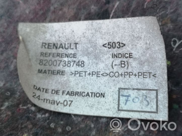 Renault Megane II Wykładzina bagażnika 8200738748