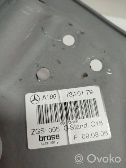 Mercedes-Benz A W169 Mehāniskais aizmugurē loga pacelšanas mehānisms A1697300179