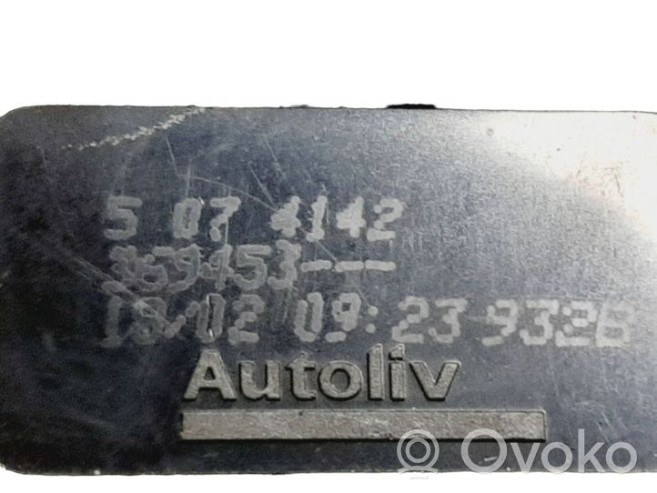 Renault Vel Satis Boucle de ceinture de sécurité arrière centrale 5074142