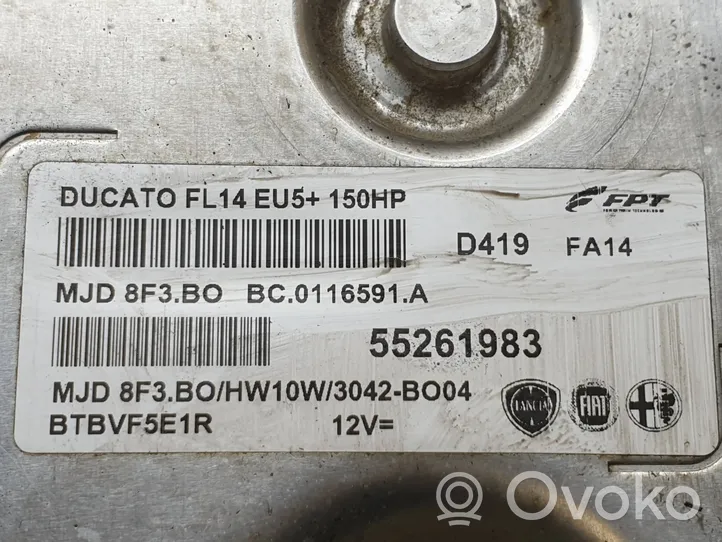 Fiat Ducato Engine ECU kit and lock set 55261983