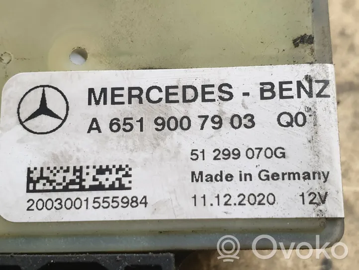 Mercedes-Benz Sprinter W906 Relais de bougie de préchauffage A6519007903