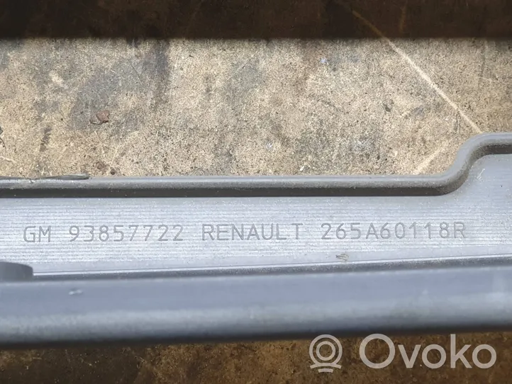Renault Trafic II (X83) Moulure feu arrière 265A60118R