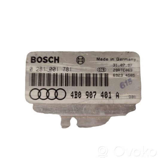 Audi A6 S6 C5 4B Variklio valdymo blokas 4B0907401A