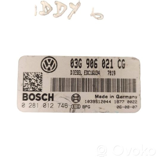 Volkswagen Caddy Dzinēja vadības bloks 03G906021CG