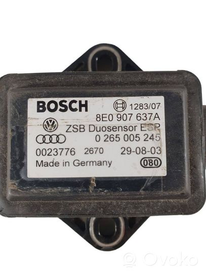 Audi A4 S4 B7 8E 8H Sensore di imbardata accelerazione ESP 8E0907637A