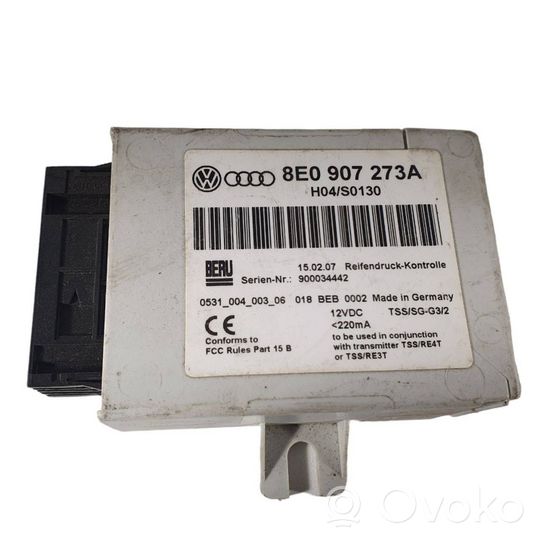 Audi A4 S4 B7 8E 8H Tire pressure control unit 8E0907273A