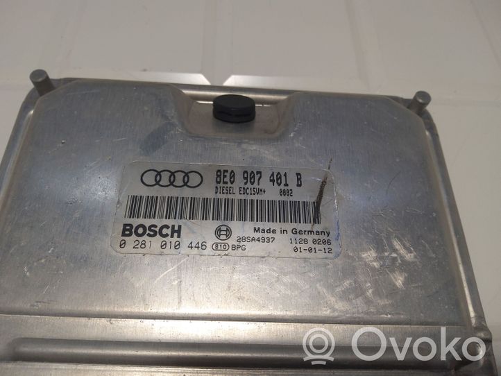 Audi A4 S4 B6 8E 8H Calculateur moteur ECU 8E0907401B