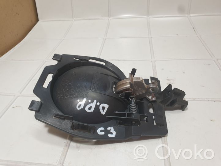 Citroen C3 Klamka wewnętrzna drzwi przednich 9680637377