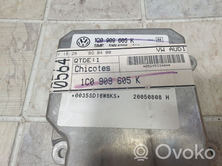 Volkswagen Fox Sterownik / Moduł Airbag 1C0909605K