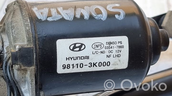 Hyundai Sonata Front wiper linkage and motor 981103K000