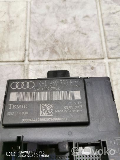 Audi A6 S6 C6 4F Unité de commande module de porte 4F0959795E