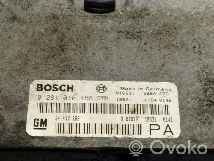 Opel Astra G Sterownik / Moduł ECU 0281010456