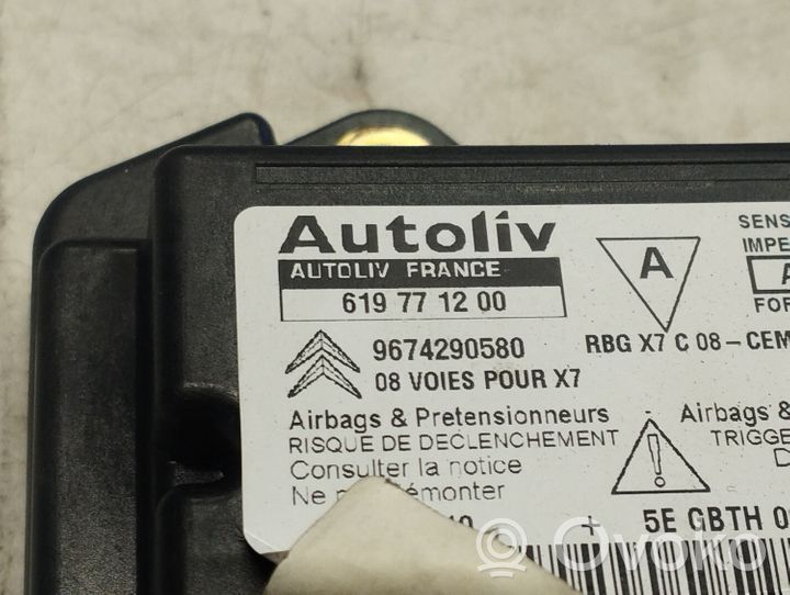 Citroen C5 Airbag control unit/module 9674290580