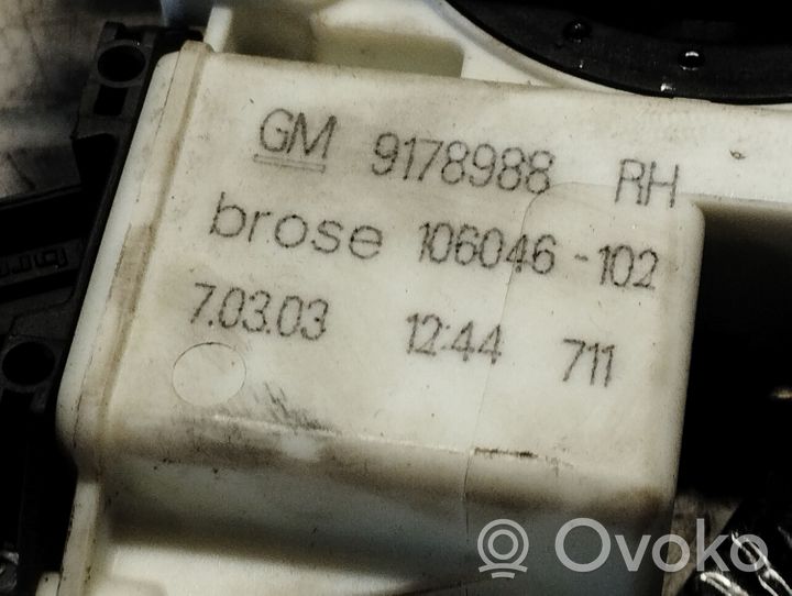 Opel Signum Mécanisme de lève-vitre avec moteur 9178988