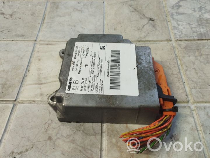 Peugeot 307 Module de contrôle airbag 9650109280