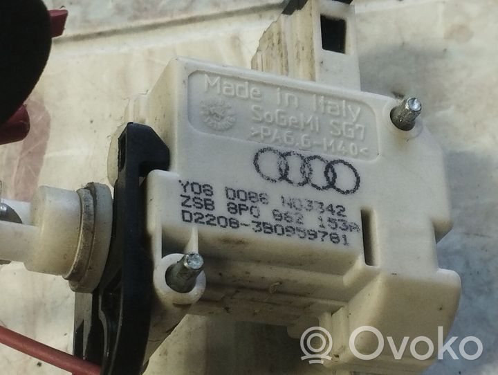 Audi A3 S3 8P Fuel tank cap lock motor 8P0862153A