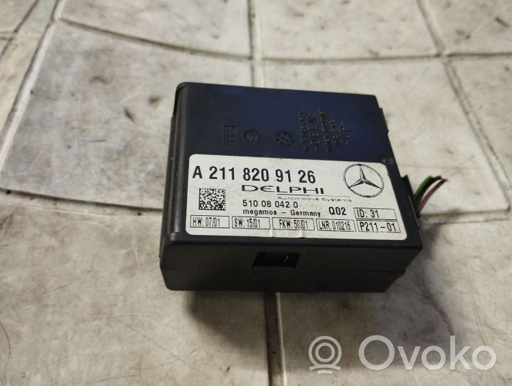 Mercedes-Benz C W203 Boîtier module alarme A2118209126