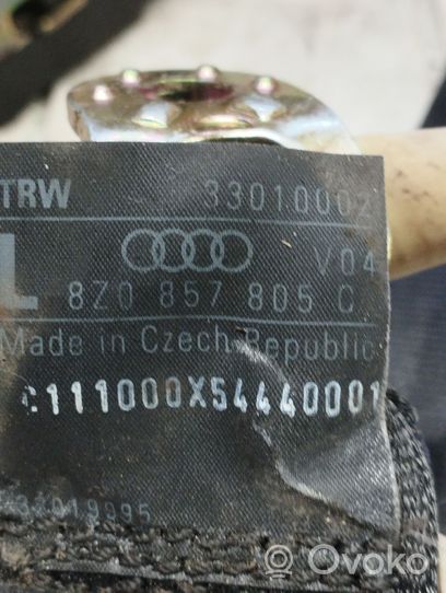 Audi A2 Takaistuimen turvavyö 8Z0857805C