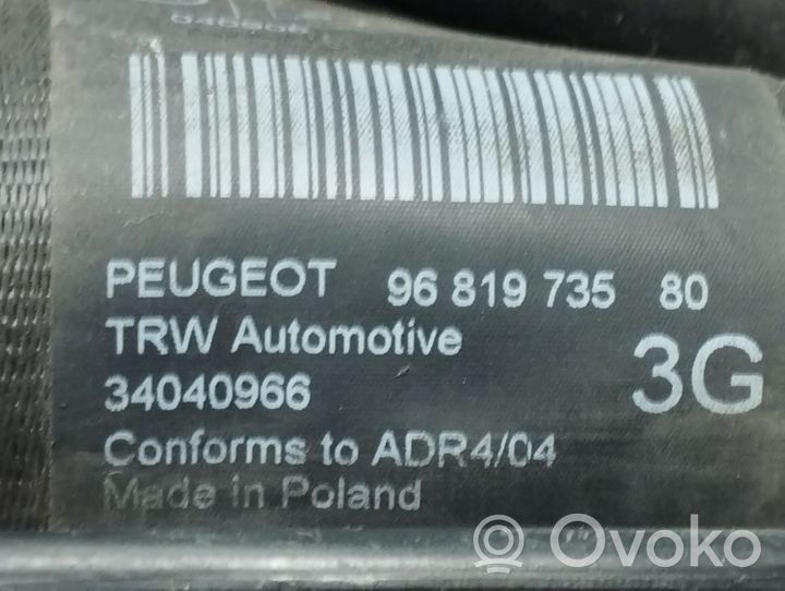 Peugeot 5008 Ceinture de sécurité (3ème rang) 9681973580