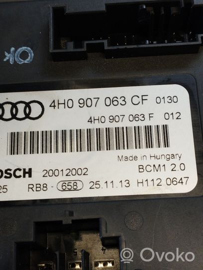 Audi A6 S6 C7 4G Modulo di controllo del corpo centrale 4H0907063CF