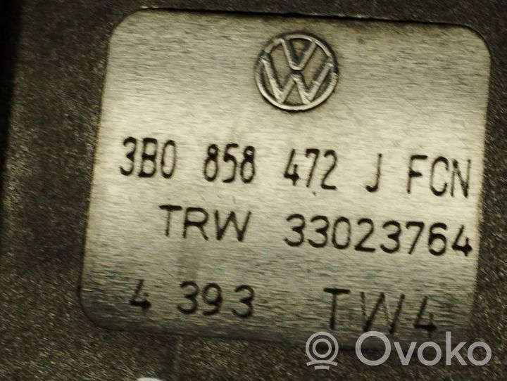 Volkswagen PASSAT B5.5 Hebilla del cinturón delantero 3B0858472J
