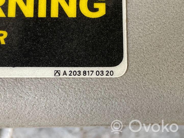 Mercedes-Benz Vaneo W414 Skydelis nuo saulės A2038170320