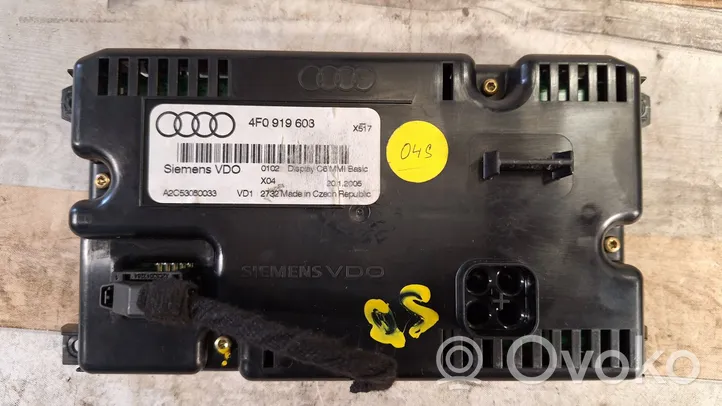 Audi A6 S6 C6 4F Monitor / wyświetlacz / ekran 4F0919603