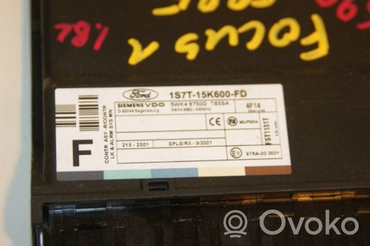 Ford Focus Door central lock control unit/module 1S7T15K600FD