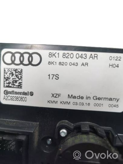 Audi A5 Panel klimatyzacji 8K1820043AR