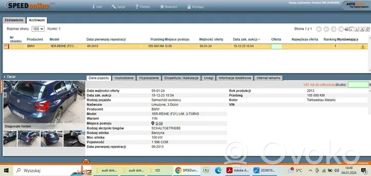 BMW 1 F20 F21 Altre centraline/moduli 9314237