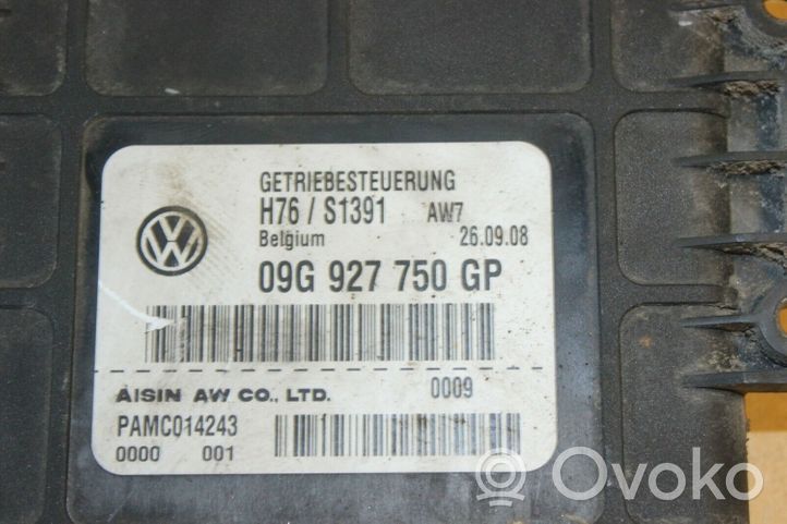 Volkswagen PASSAT CC Vaihdelaatikon ohjainlaite/moduuli 09G927750GP