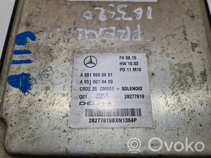 Mercedes-Benz Sprinter W906 Sterownik / Moduł ECU A6519019400