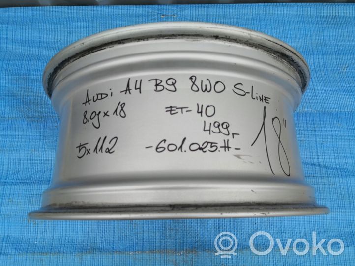 Audi A4 S4 B9 8W R18-alumiinivanne 8W0601025H